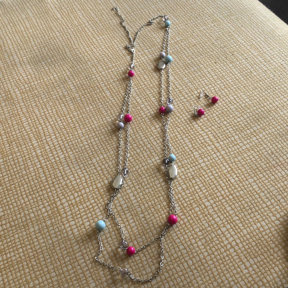 Necklace with matching earrings